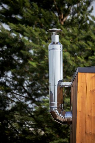 HUUM Sauna Wood Stove Chimney Set, Thru-Wall - Sweet Life Saunas