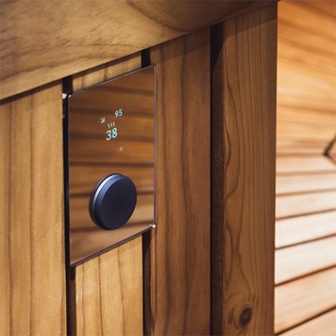 HUUM Sauna Heater Control with Wi-Fi, Digital On/Off, Time,Temp, Mirror - Sweet Life Saunas