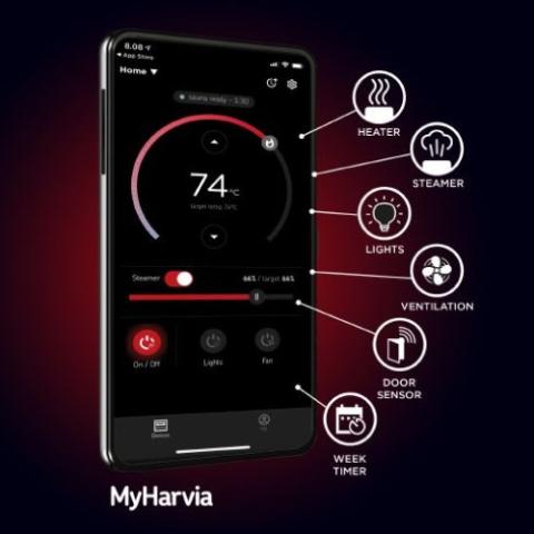 Harvia Sauna WiFi Remote Control Panel - Sweet Life Saunas