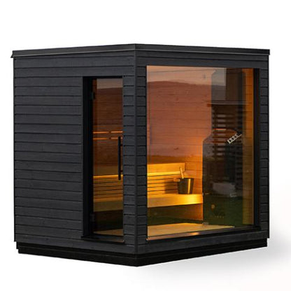 SaunaLife 5 Person Outdoor Home Sauna Fully Assembled, Garden Series Model G6