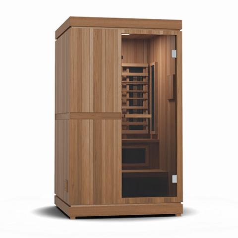Finnmark 2 Person Trinity Sauna: Infrared + Traditional Steam + Red Light Therapy, FD-4 - Sweet Life Saunas