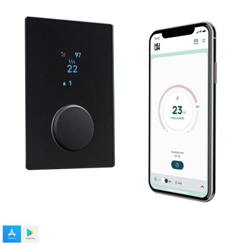 HUUM Sauna Heater Control with Wi-Fi, Digital On/Off, Time,Temp, Glass - Sweet Life Saunas